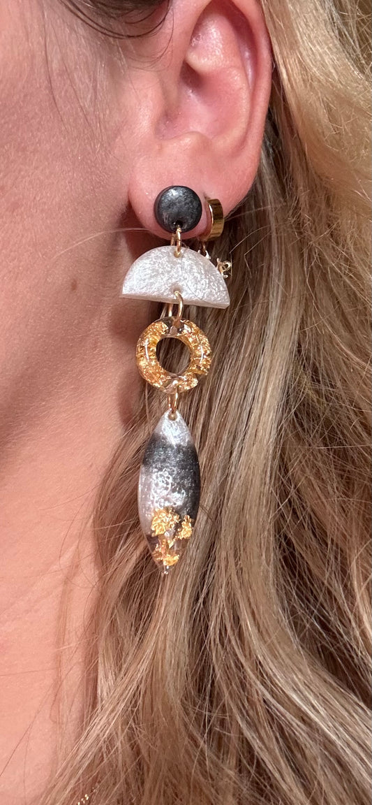 Geometric Drop Earrings