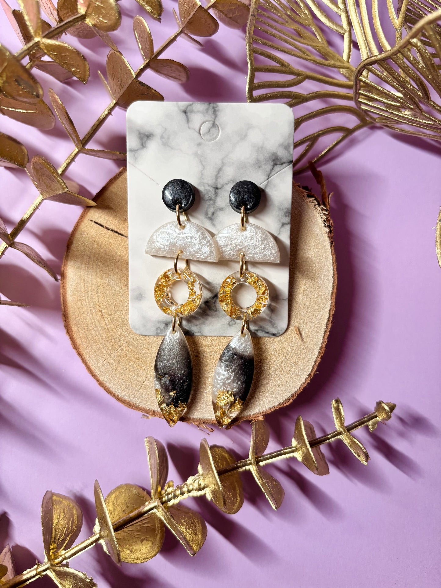 Geometric Drop Earrings